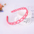 Foreign trade hot environmental rubber frosting plastic hair hoop simple versatile creative lock face headband manufacturers direct sale