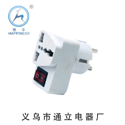 A-14 European standard two-pin multi-function conversion plug with switching indicator Light A-7 European high-pin conversion plug