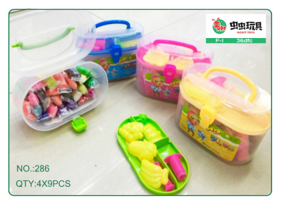 New Product Portable Toolbox Colored Clay Set Children's Plasticine Set Non-Toxic Clay DIY Clay Toys