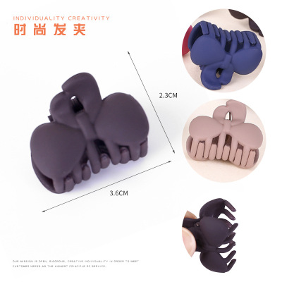 Japanese and Korean style cute bow hair clip horstail clip shower grip hollow oval hair clip manufacturer direct sale