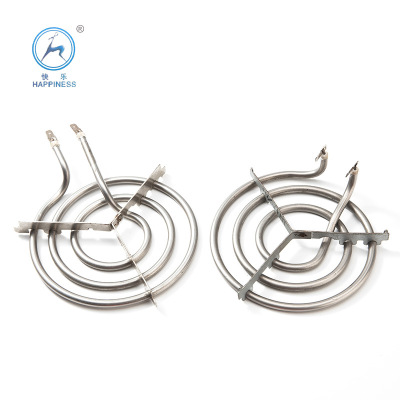 Stainless steel tube mosquito-repellent incense coil type anticorrosive electric stove Electric heat pipe with three rings and iron frame right-angle heat pipe