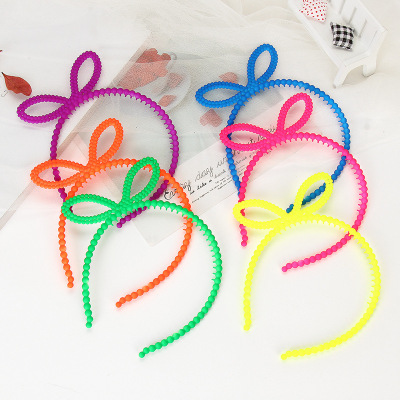Korean web celebrity hair card with candy color cartoon children hair hoop manufacturers wholesale hair hoop