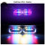 Motorcycle 12V waterproof license plate light LED daily brake flash tail light bar scooter colorful license plate light