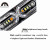 Motorcycle 12V waterproof license plate light LED daily brake flash tail light bar scooter colorful license plate light