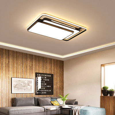 LED Ceiling Lamp Lamp in the Living Room Rectangular Atmosphere Bedroom Light round Household Creative Interior Luminaires