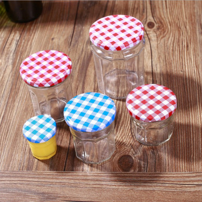 Glass sealed storage bottle Honey bottle pickles marmalade chili sauce glass jar bird's nest separate bottles