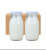 Glass milk yogurt bottle Jasmine Tea Refrigerator homemade cold tea cup iron cover milk cup