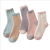 Coral cashmere socks female autumn winter half velvet new middle tube warm thickened solid color home floor socks wool r