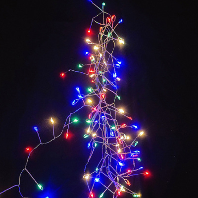 Copper Wire Firecracker Christmas Holiday Decoration Copper Wire Lamp Led Centipede Lighting Chain Decoration