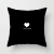 Northern European-Style Black and White Printed Pillow Welcome Graphic Customization