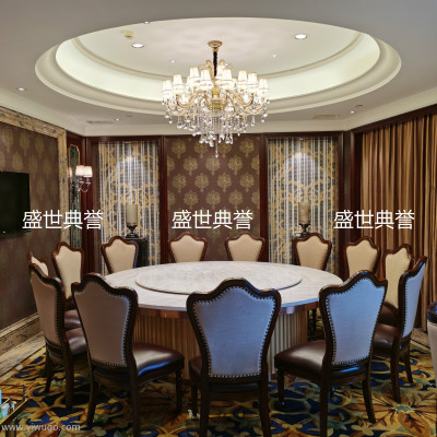 Hotel dining tables and chairs custom seafood restaurant box marble electric dining table party electric revolving table