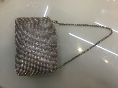 Net diamond clutch bag for ladies banquet evening dress bag