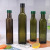 Square olive oil bottle, jatropha glass bottle, transparent black green glass bottle, soy sauce vinegar glass bottle