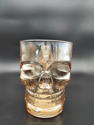 Ion Plated Skull Beer Steins Halloween Handle Cup