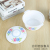 Melamine Material for Home Kitchen Double Ears with Lid Colorful Printing Small Soup Bowl Durable and Easy to Clean