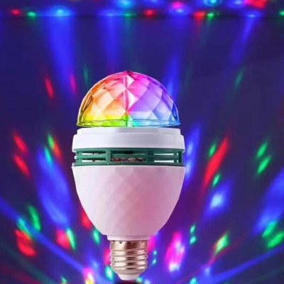 Magic Ball Rotating Bulb Small Magic Ball Voice-Activated Sensor Light KTV Flash Bulb E27 Stage Lights RGB LED Bulb