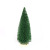 Christmas table tops are decorated with green pine needles and mini Christmas trees dusted with powder