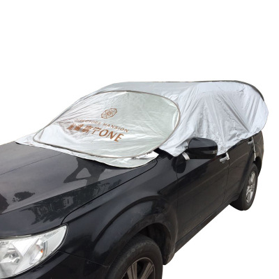 Car front windshield half car clothing memory steel ring convenient car snowguard shade off-road model