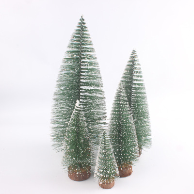 Mini Christmas tree small Christmas tree tops decorated with white cedar top Christmas tree