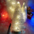 Christmas table decoration rose red white LED lights pine needles powder mini Christmas tree