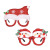Christmas decorations adult children Toy Santa Claus Snowman Antler glasses Christmas decoration glasses