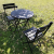 2020 60cm morden design Wood grain outdoor banquet tables wholesale plastic folding in half table 