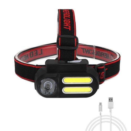 Cross-Border New Arrival Upgraded USB Rechargeable Headlamp Outdoor Emergency Head-Mounted Torch Outdoor Lighting Headlights