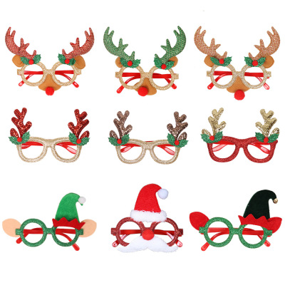 Christmas supplies, Christmas glasses frames, Christmas decorations, Christmas ball, Party glasses, Christmas gifts