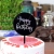New Hot Sale Bachelor Party Birthday Party Birthday Cake Decoration Stars Heart round Bronzing Cake Inserting Card