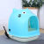Litter Box Full Semi-Closed Cat Toilet Oversized Cat Shit Urinal Splash-Proof Deodorant Cat Litter Basin Kitten Supplies