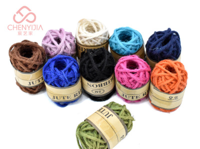 Handmade DIY twine with natural quality and double color