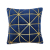 Gold mig-stripe modern light luxury postmodern beige gray velvet cushion model room wholesale pillow cushion