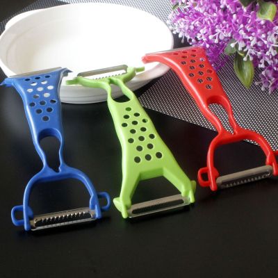 Multifunctional SST Fruit Knife Double-Headed Apple Peeler Peeler Grater Plane Tools for Cutting Fruit Peeler