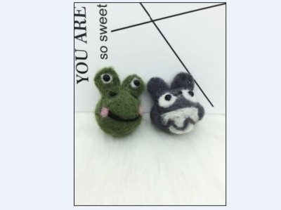 Fashion felted wool animal accessories Totoro Hair accessories Clothing [9]