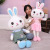 Tiktok Same Style Internet Celebrity Lovers Rabbit Plush Toy Software Rabbit Doll Children's Pillow Birthday Gift Wholesale