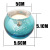 Amazon blue plated spotted glass candlestick 12 cases decorated with an empty cup of xiang Xun candle