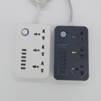 Square 6U socket USB socket New type foreign trade socket English type socket