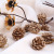 Christmas decorations gold/Silver Pinecones Christmas tree decorations hanging gold pinecones