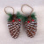 Christmas decorations a variety of powdered natural pine cone Christmas tree ornaments