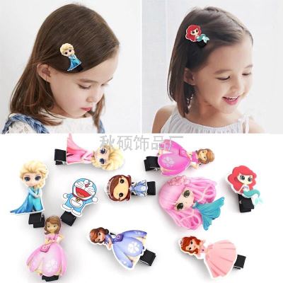 Princess Eshaana children hair clip fringe clip girl baby hair accessories