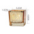 Manufacturers direct European gold plating spots square cup glass candlestick INS home decoration decoration 12 pieces set