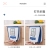 H65-0977 Kitchen Folding Trash Can Wall-Mounted Retractable Household Thickened Cabinet Door Hanging Storage Bucket