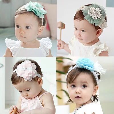 Korean baby cute hair band children hair accessories Princess newborn headwear girl head flower hair band hairpin
