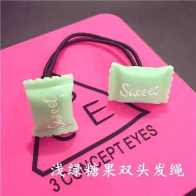 Cute fruit biscuit hair rope Candy animal hair circle Multi-elastic rubber band Japanese tie headpiece [23]