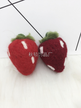 Wool fashion stereoscopic Strawberry hair Headdress Dress [65]