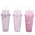 Shiny cat ear flash double cup manufacturer sells new creative water cup INS sippy cup gift cup