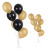 New black gold latex balloon birthday party party decorations black gold party rain decoration