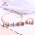 Fashion Ins Wind Niche Personality Micro Inlaid Zircon Temperament Bracelet Ring Classic High-Grade Bracelet & Ring Set