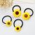 Lovely children donot hurt sunflower hair ring hair ornament flower girl ornament smiling face hair string headband [100