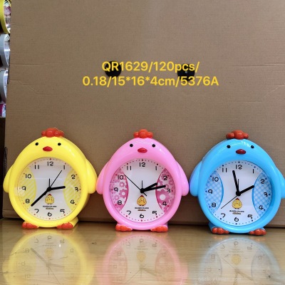 Fashion Personality and Creativity Cute Chicken Little Alarm Clock Student Cartoon Cute Clock Home Pendulum Clock